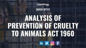 ANALYSIS OF PREVENTION OF CRUELTY TO ANIMALS ACT 1960