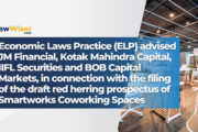 Economic Laws Practice (ELP) advised the book running lead managers JM Financial Limited, Kotak Mahindra Capital Company Limited, IIFL Securities Limited and BOB Capital Markets Limited, in connection with the filing of the draft red herring prospectus of Smartworks Coworking Spaces Limited.