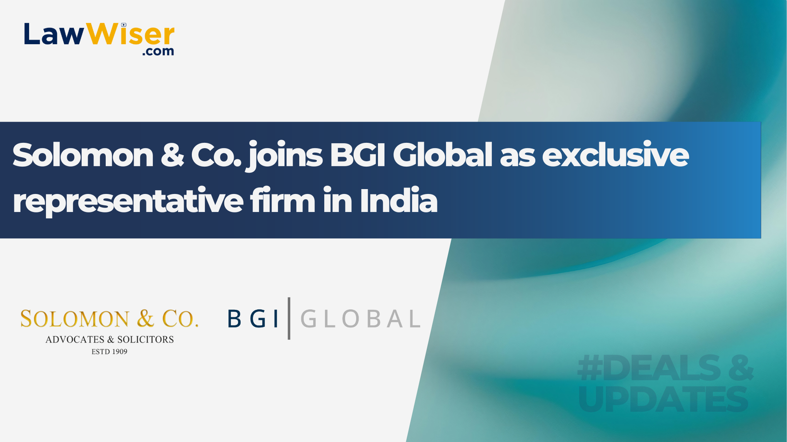 Solomon & Co. joins BGI Global as exclusive representative firm in India