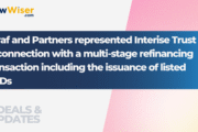 Saraf and Partners represented Interise Trust in connection with a multi‑stage refinancing transaction including the issuance of listed NCDs